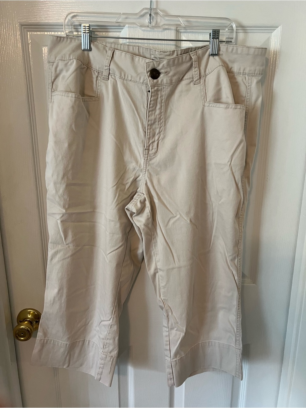 Zana Di Cream Cropped Capris